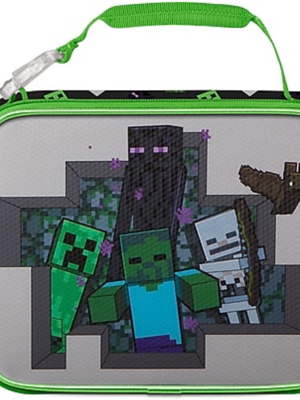 Thermos Minecraft Green Blue Gray Kids Lunchbox